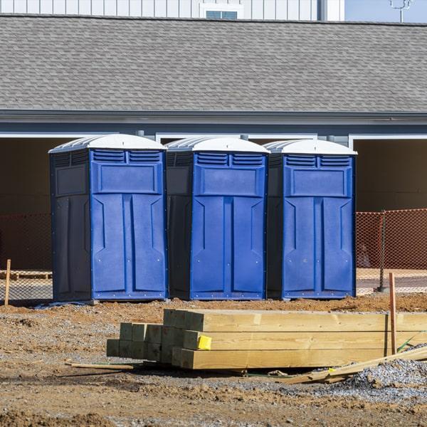 Heavy-duty construction site porta potty in Duluth, Minnesota